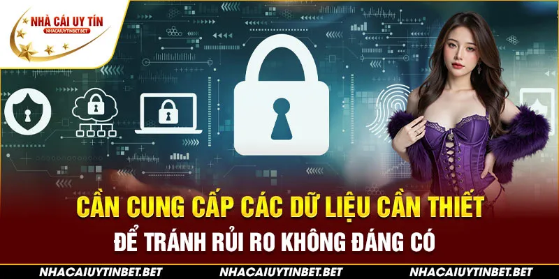 Cần cung cấp các dữ liệu cần thiết để tránh rủi ro không đáng có